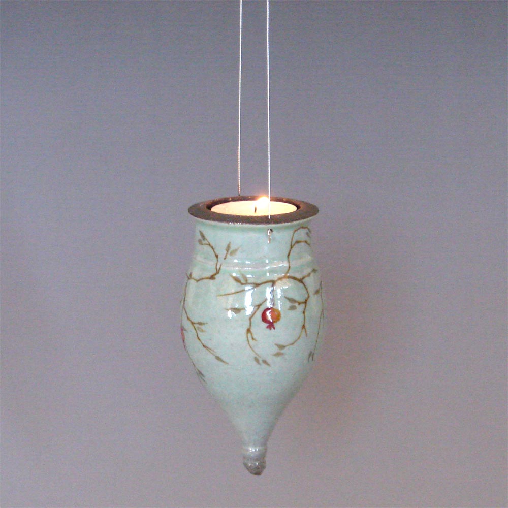 pomegranate pendant candle lantern